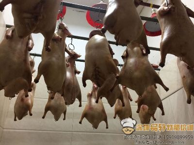 烧鸭培训过程